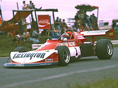 Ian Scheckter in his first March 77B at Roy Hesketh in January 1977. Copyright David Pearson (<a href='http://www.motoprint.co.za/' target='_blank'>motoprint.co.za</a>) 2024. Used with permission.